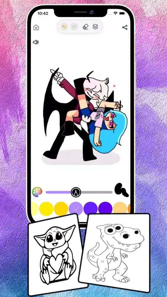 Capturas de tela do Poppy Mod Coloring Book