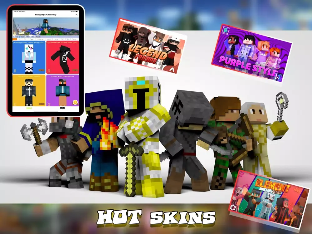 تصاویر Monster Skins For Minecraft PE iPad 