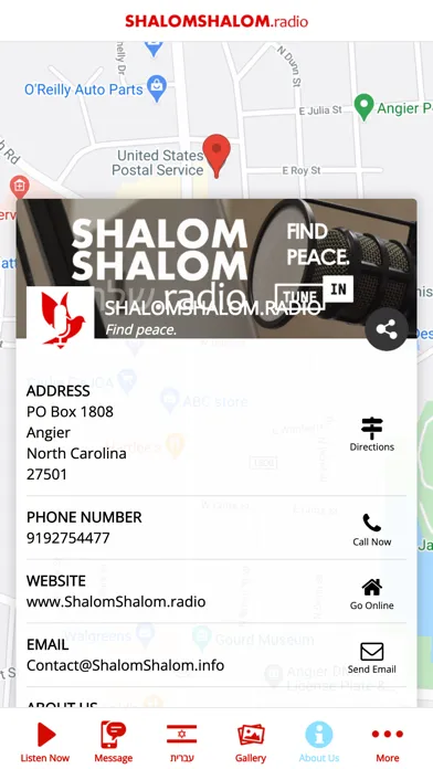 Screenshot di ShalomShalom.radio