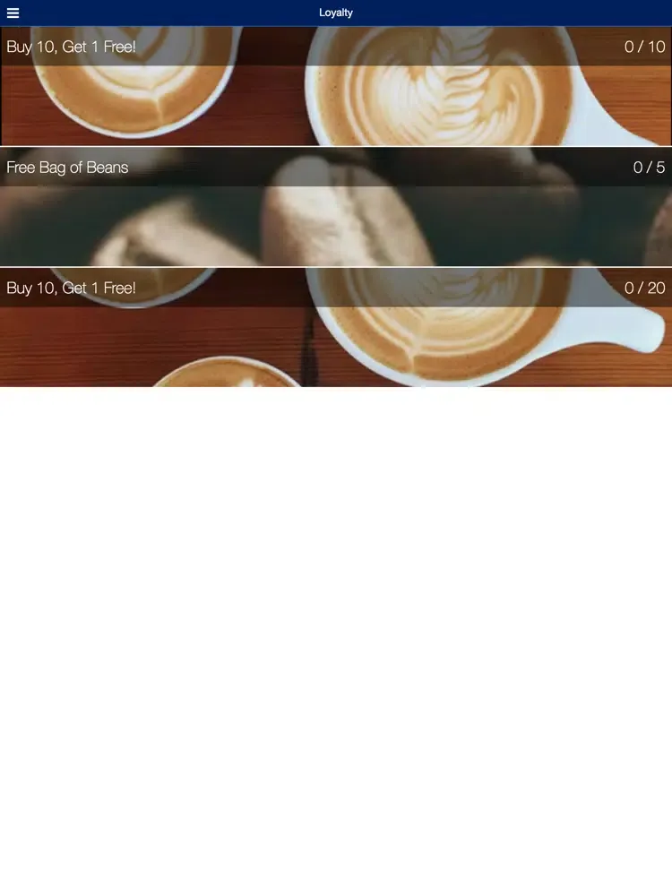 Captures d'écran de Birch & Banyan Coffee App iPad 