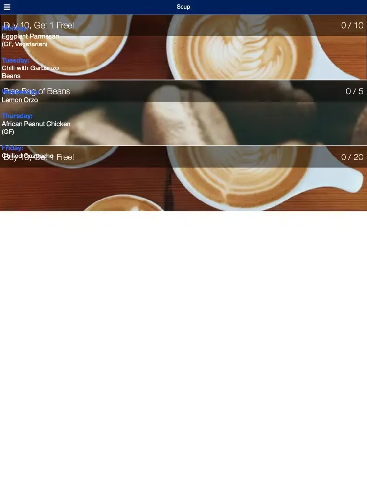 Captures d'écran de Birch & Banyan Coffee App iPad 