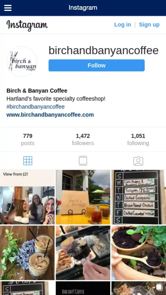 Captures d'écran de Birch & Banyan Coffee App