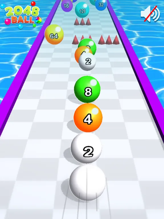 Screenshot di 2048 Balls - Color Ball Run iPad 