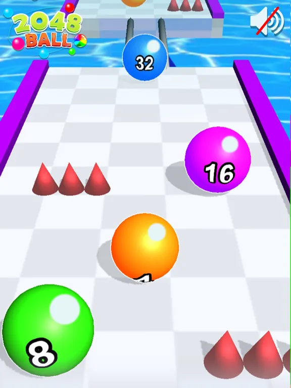Screenshot di 2048 Balls - Color Ball Run iPad 