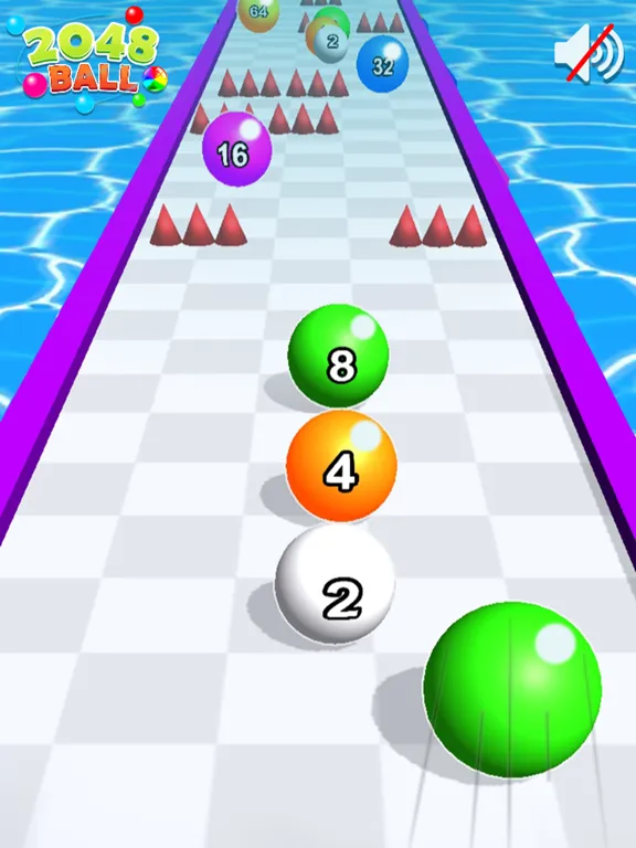 Screenshot di 2048 Balls - Color Ball Run iPad 