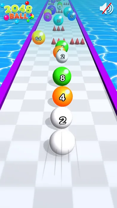Screenshot di 2048 Balls - Color Ball Run
