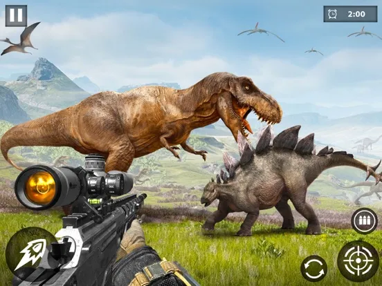 Tangkapan skrin Jurassic Dinosaur Hunting Game iPad 