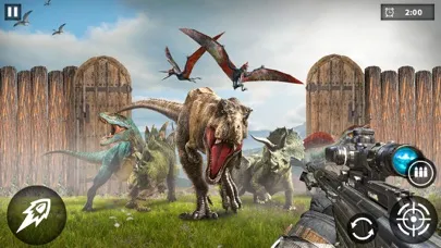 Tangkapan skrin Jurassic Dinosaur Hunting Game