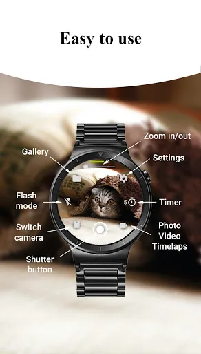 Zrzuty ekranu Camera Control for Wear OS