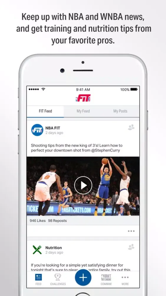 Capturas de tela do NBA FIT