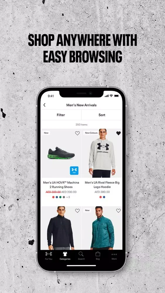 Under Armour ME - Shop Online Screenshots