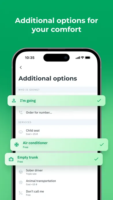 Captures d'écran de OnTaxi: order a taxi online