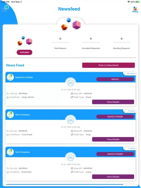 Trade Your Container iPad  স্ক্রিনশট