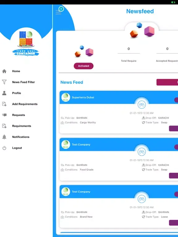 Trade Your Container iPad  স্ক্রিনশট
