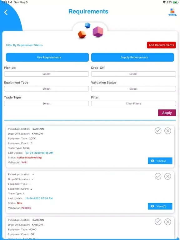 Trade Your Container iPad  স্ক্রিনশট