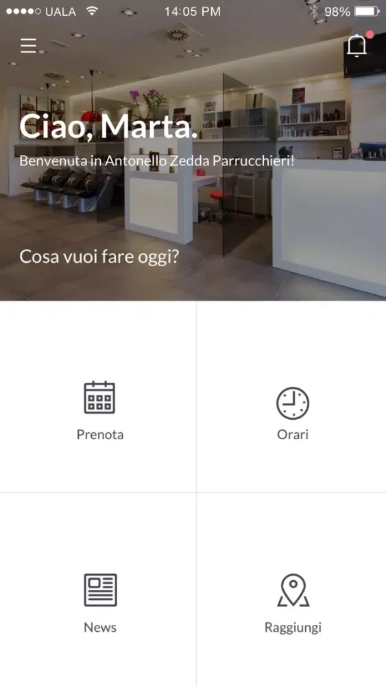 Screenshot di Antonello Zedda Parrucchieri