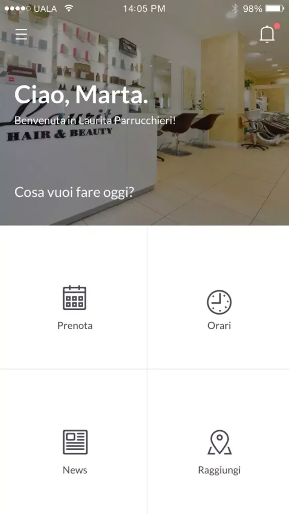 Capturas de tela do Laurita Parrucchieri