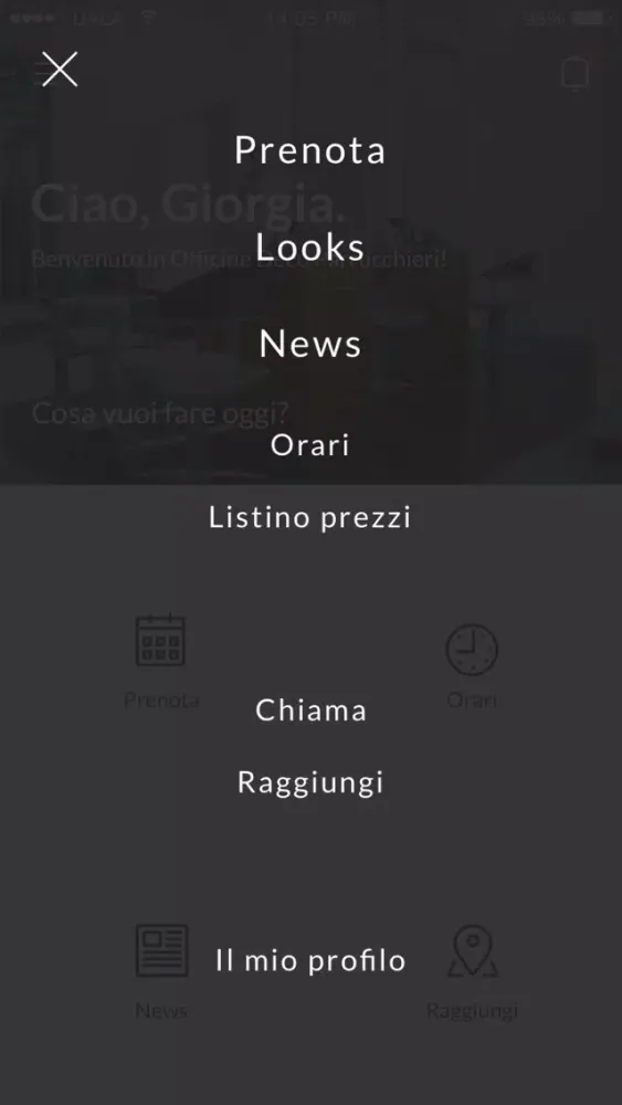 Screenshot di Officine Decò Parrucchieri