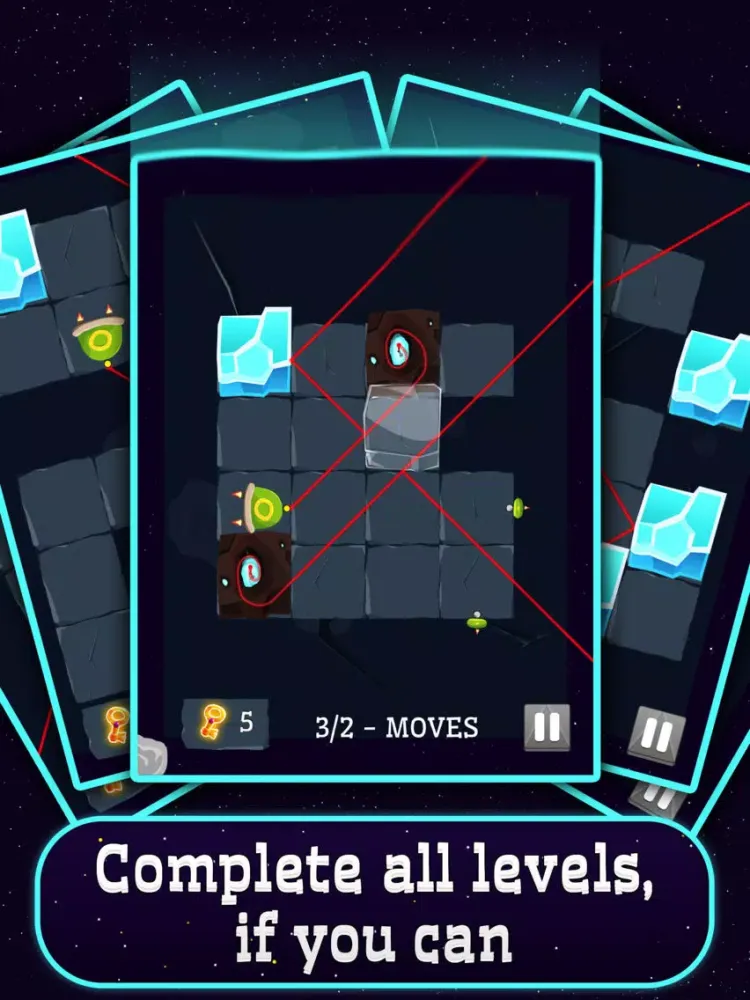 Tangkapan layar Space Lazors - puzzle saga iPad 