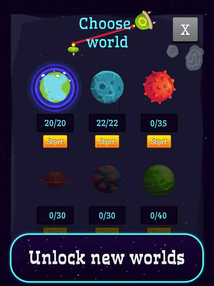 Tangkapan layar Space Lazors - puzzle saga iPad 