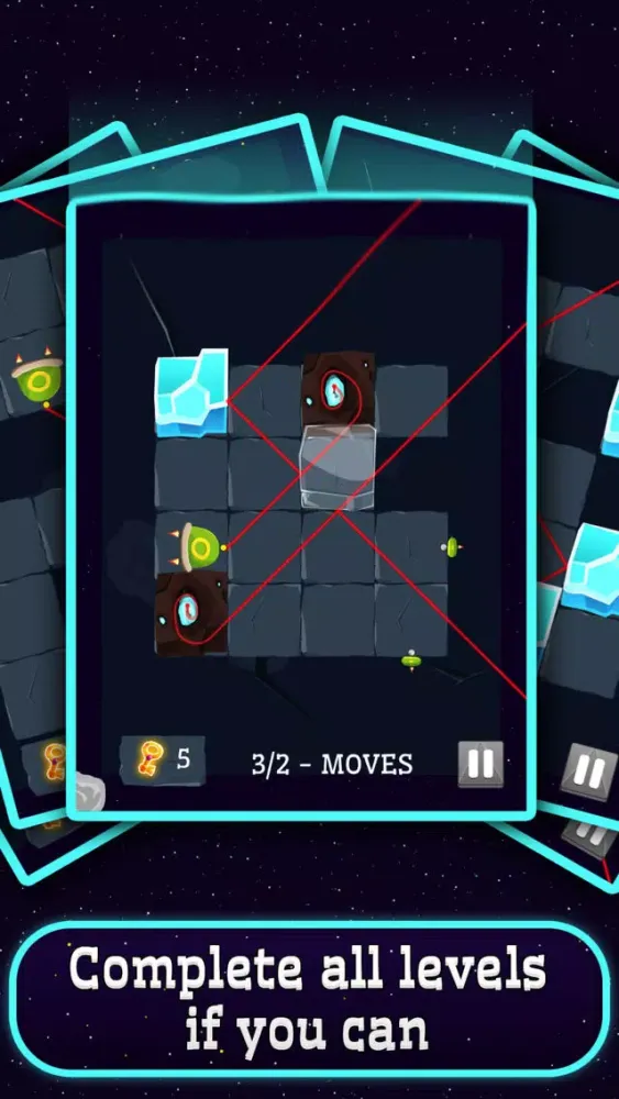 Tangkapan layar Space Lazors - puzzle saga