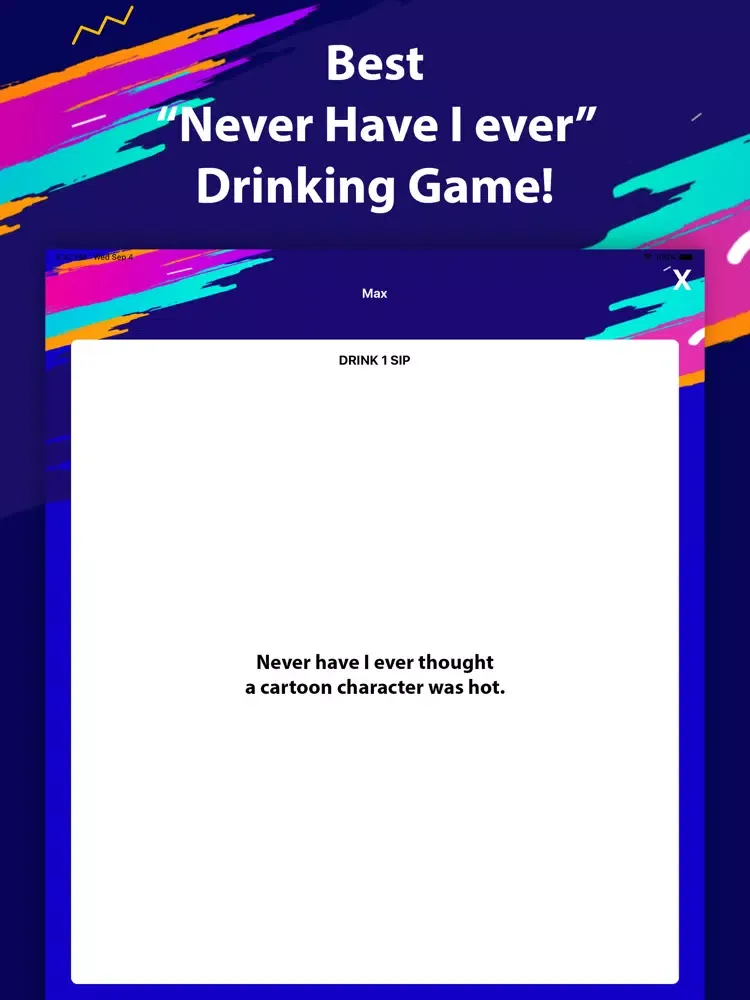 Never Have I Ever - Party iPad 应用截图