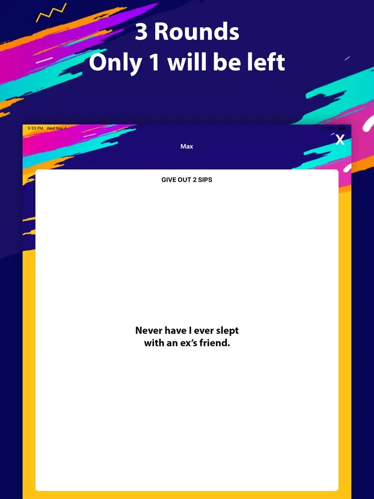 Never Have I Ever - Party iPad 应用截图