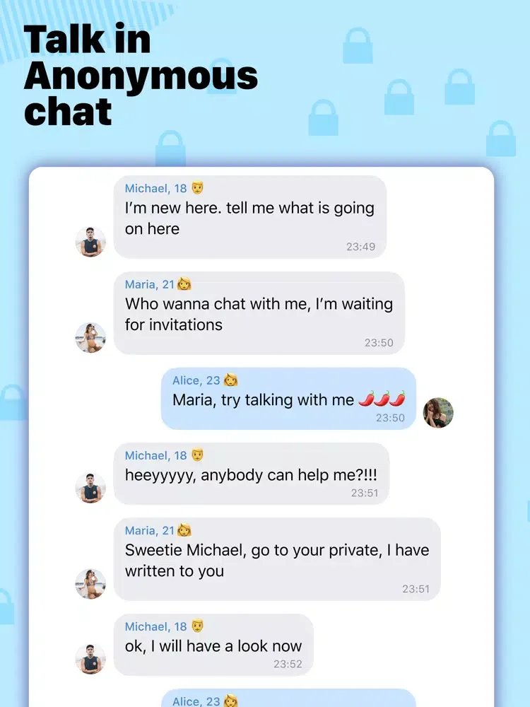Скриншоты Sex Actions - Hot anonym chat iPad 