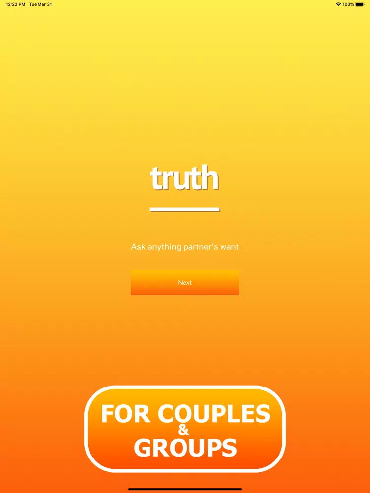 Screenshot di Truth or Dare?! Dirty! iPad 