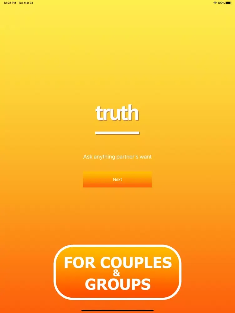 Truth or Dare?! Dirty! iPad 应用截图