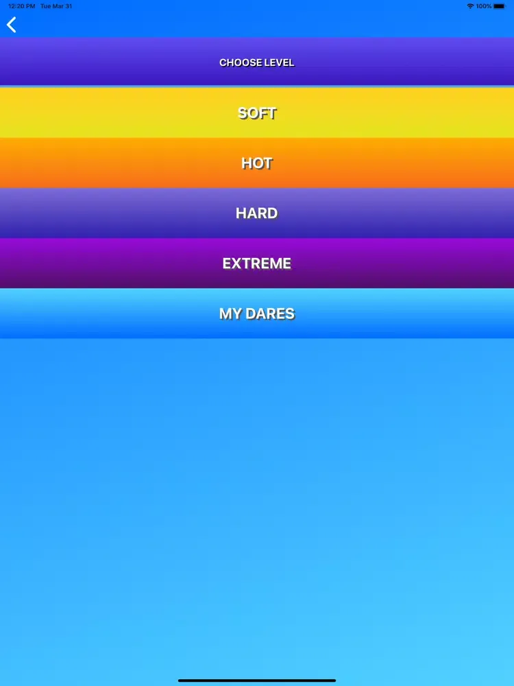 Truth or Dare?! Dirty! iPad 应用截图