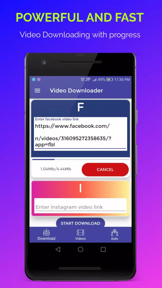 Capturas de pantalla de Thabet HD Downloader