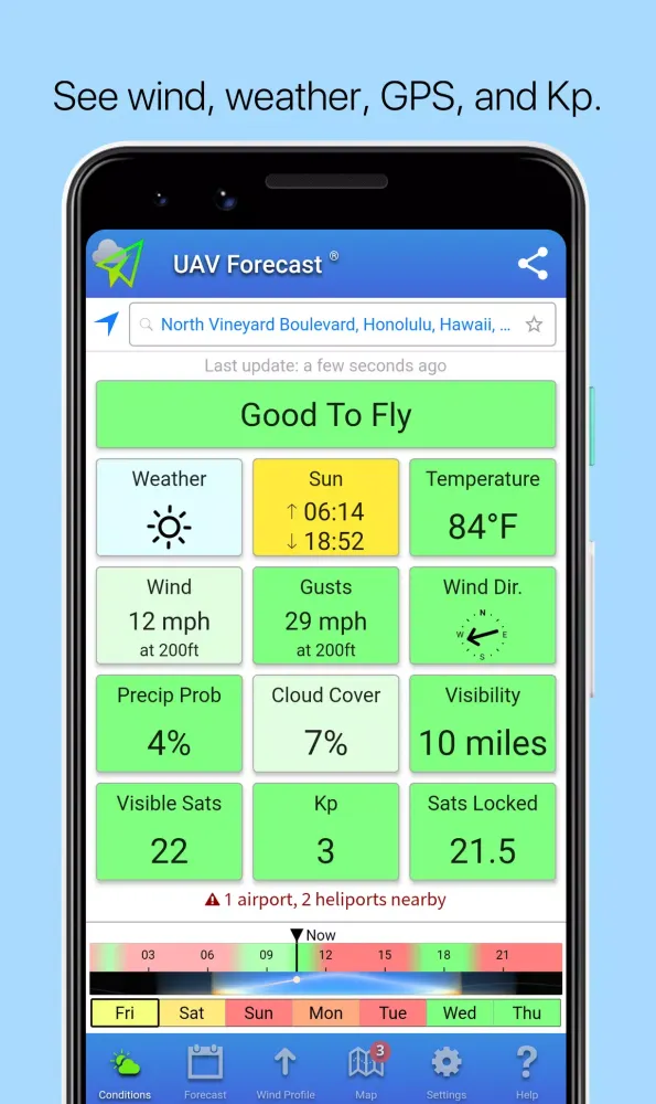Zrzuty ekranu UAV Forecast
