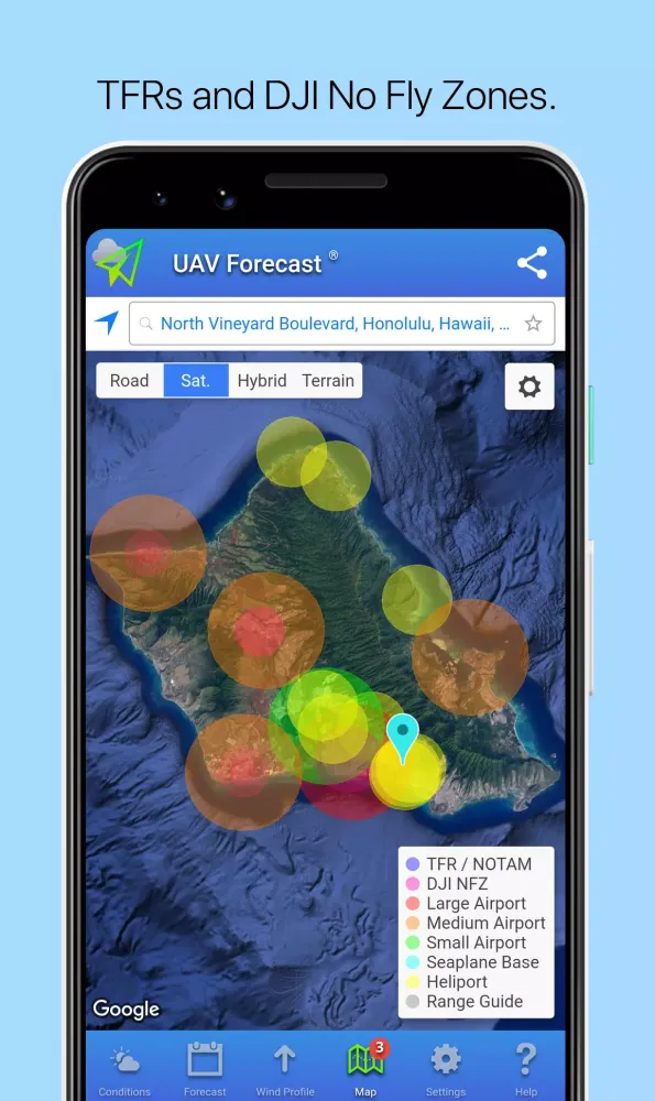 Zrzuty ekranu UAV Forecast