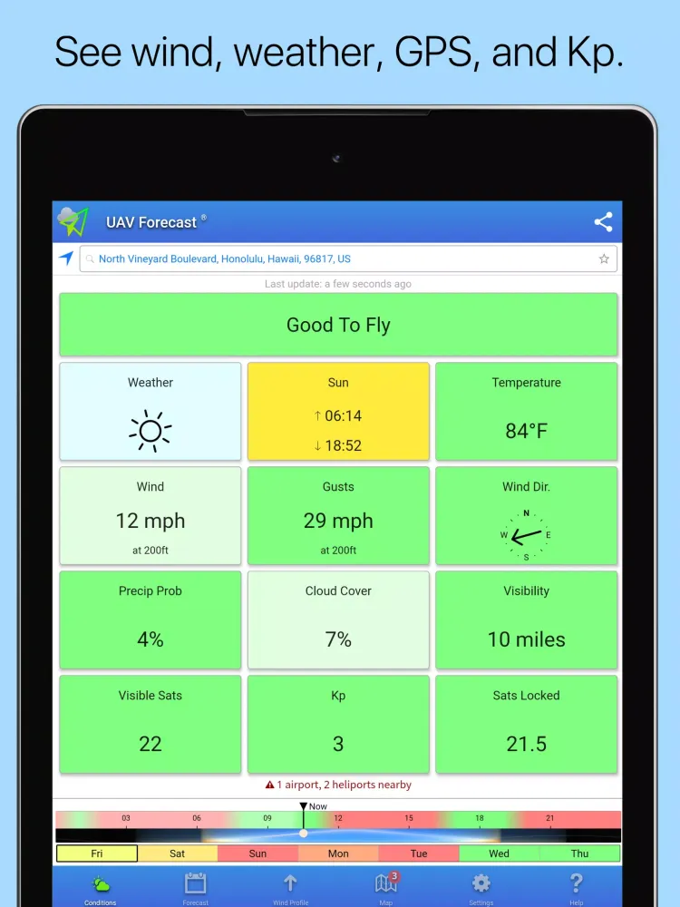 Zrzuty ekranu UAV Forecast
