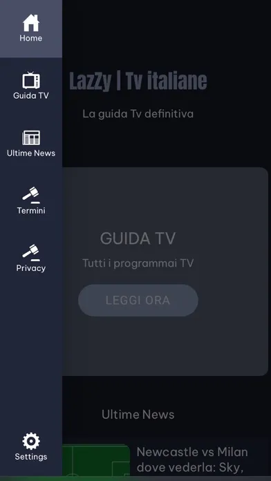 Captures d'écran de LazZy | Tv italiane