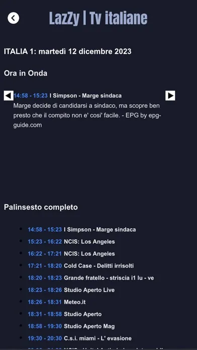 Captures d'écran de LazZy | Tv italiane