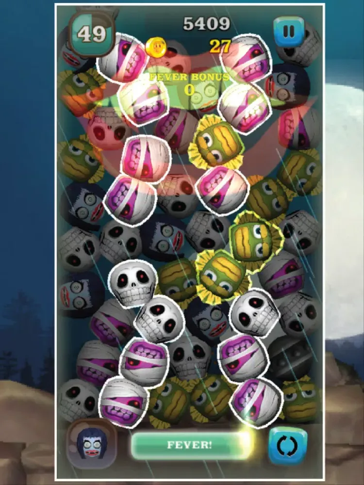 Spooktacular Creeps - monster match-3 puzzler iPad  Screenshots