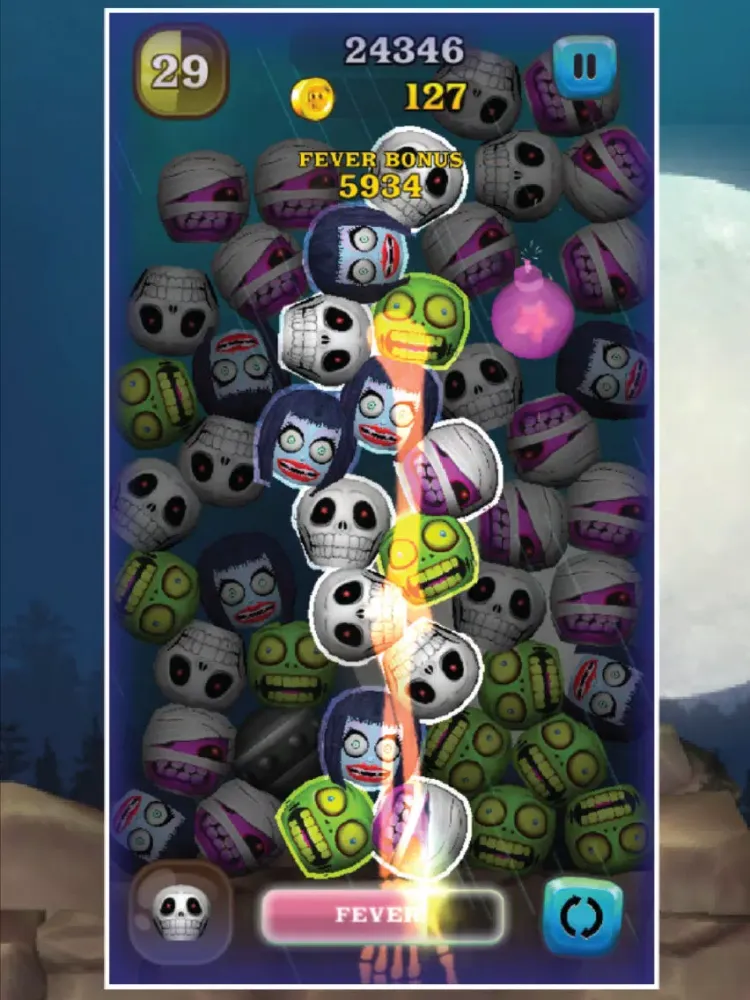 Spooktacular Creeps - monster match-3 puzzler iPad  Screenshots