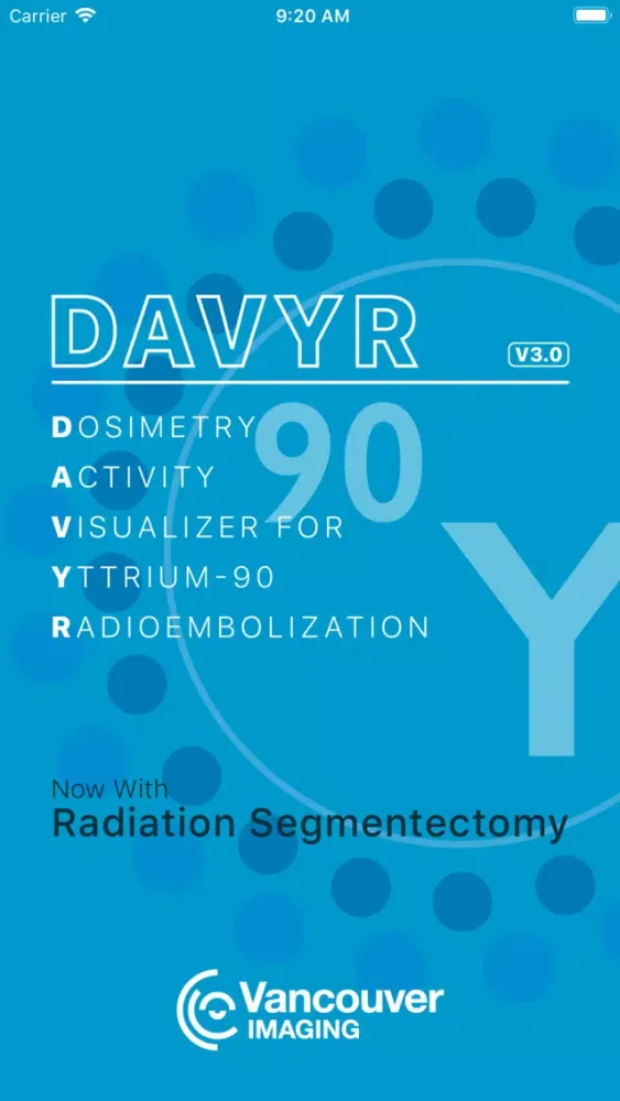 DAVYR 3: Y90 Dosimetry App應用截圖