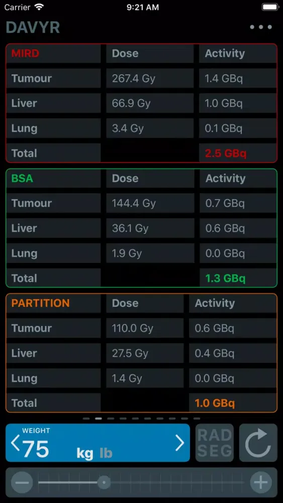 DAVYR 3: Y90 Dosimetry App應用截圖
