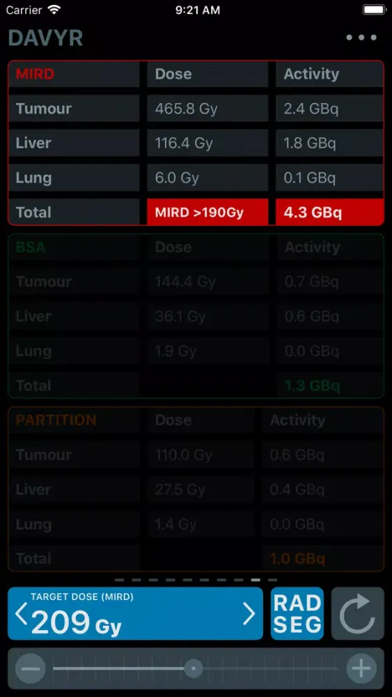 DAVYR 3: Y90 Dosimetry App應用截圖