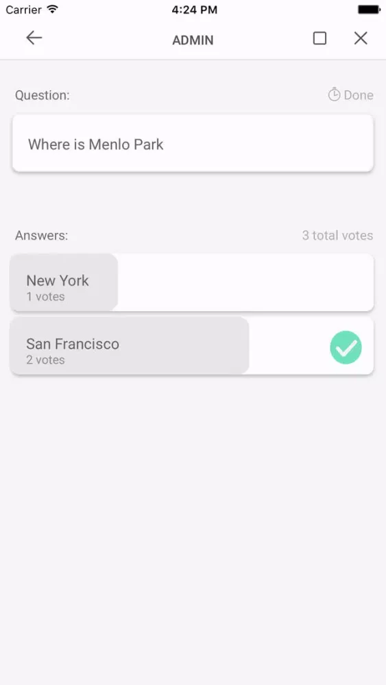 Скриншоты Rocket Poll by UBCLaunchPad