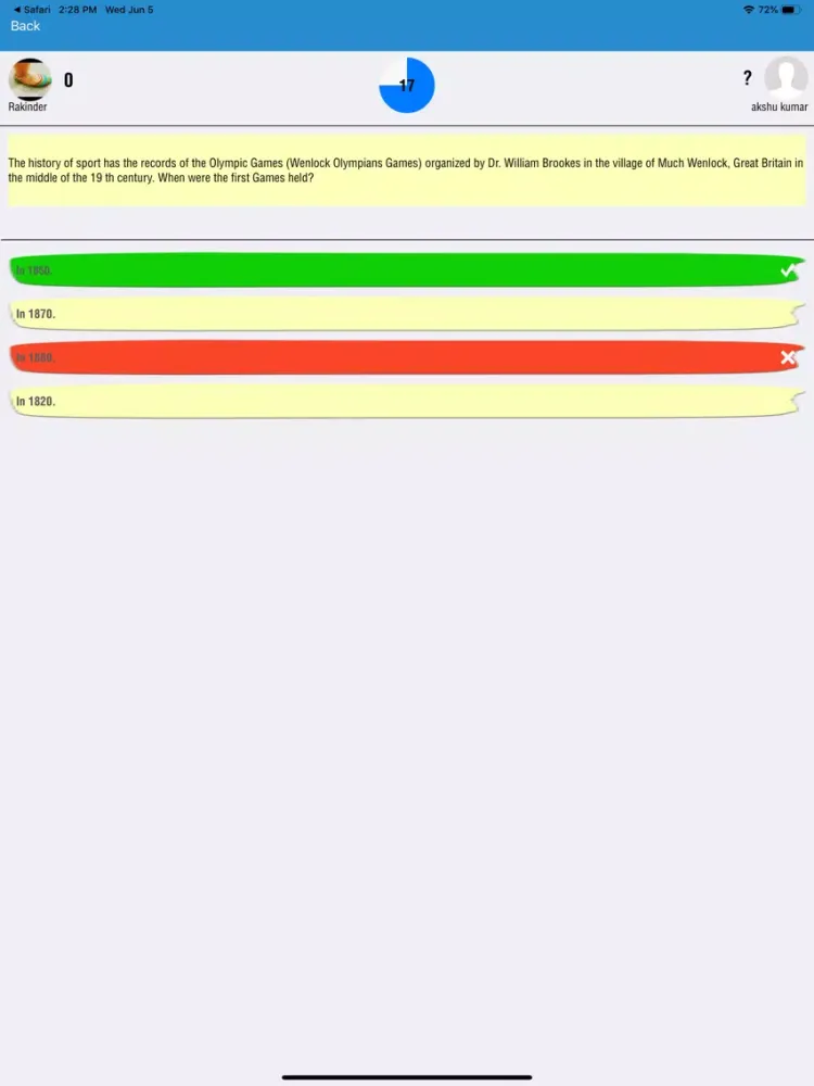 Zrzuty ekranu EYOF Quiz Game iPad 