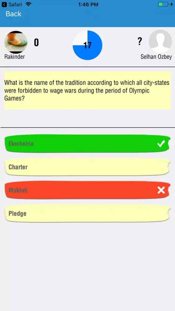 Zrzuty ekranu EYOF Quiz Game