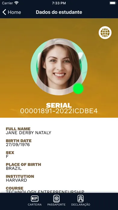 Carteira Digital do Estudante Ekran Görüntüleri