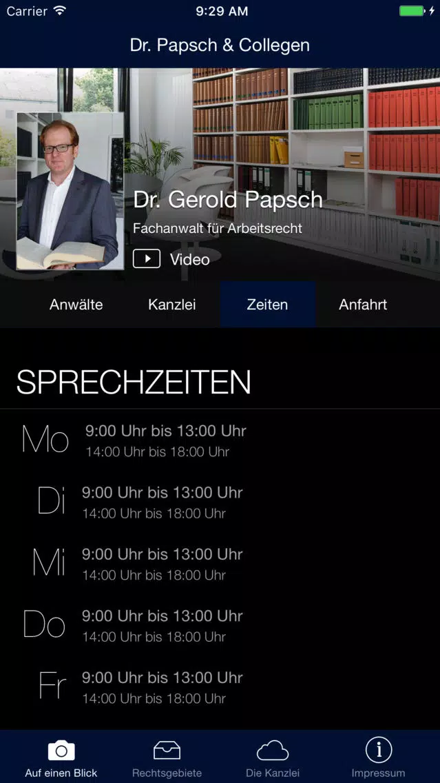 Zrzuty ekranu Rechtsanwälte Dr. Papsch & Collegen