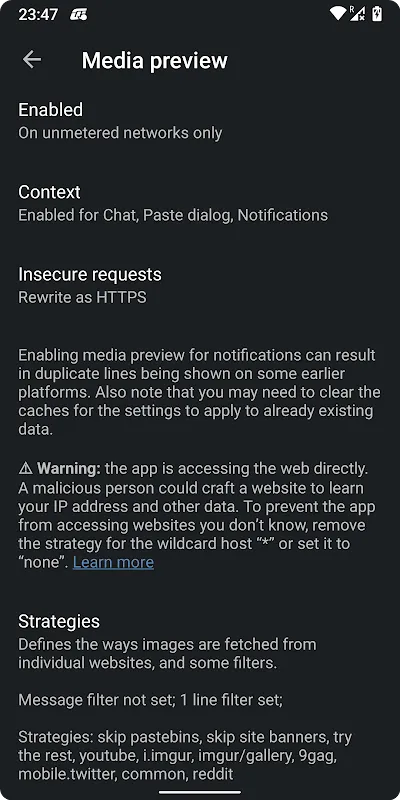 Weechat-Android Screenshots