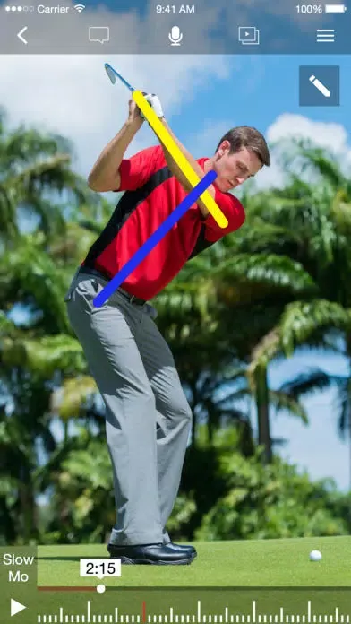 Ảnh chụp màn hình của Hudl Technique Golf