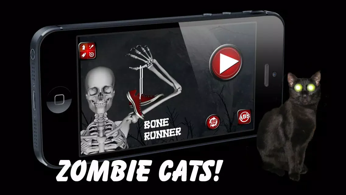 Bone Runner – Dead Man Run Blitz Against Undead Cat with Fire and Coins by Uber Zany Screenshots